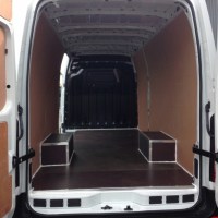 Van racking, ply lining, storage and shelving systems