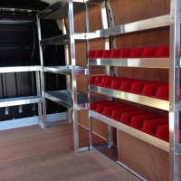 Van racking, ply lining, storage and shelving systems