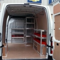 Van racking, ply lining, storage and shelving systems