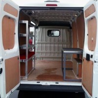 Van racking, ply lining, storage and shelving systems